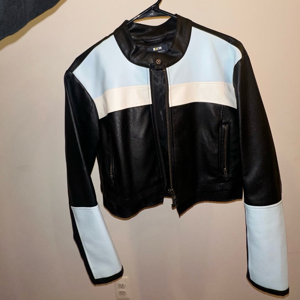 Anthropologie Faux Leather Moto Jacket